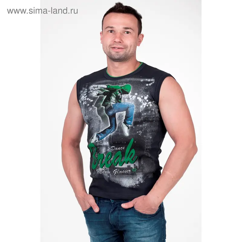 Майка мужская арт.0350, цвет антрацит, р-р M