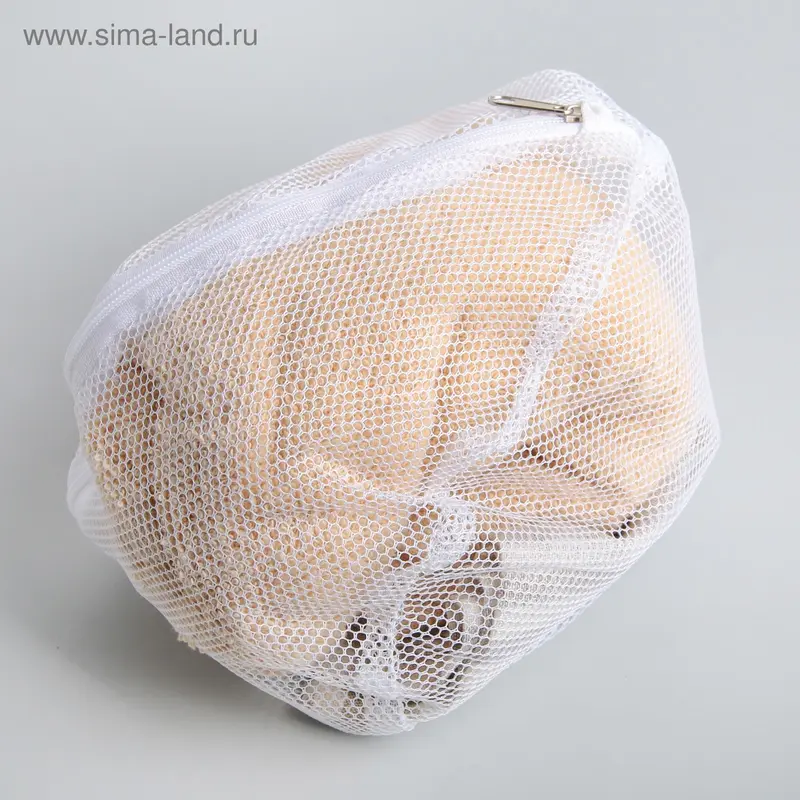 Мешок для стирки бюстгальтеров, 28×4 см, цвет белый