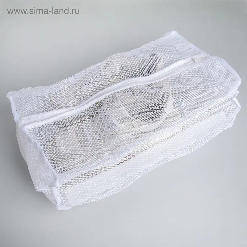 Мешок для стирки спортивной обуви, 32×3,5 см, цвет белый