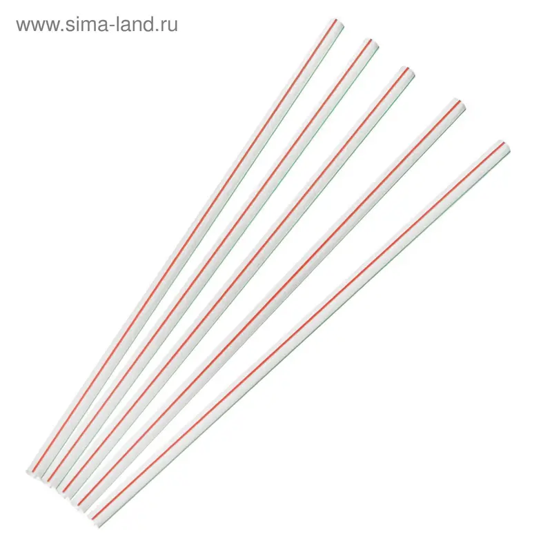 Набор одноразовых трубочек для коктейля Fresh, 0,7×21 см, полосатые, 250 шт