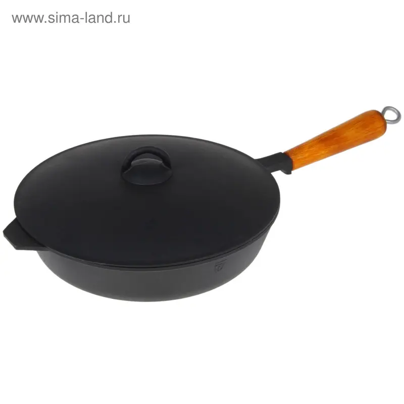 Сковорода d=26 см, h=6 см, чугунная