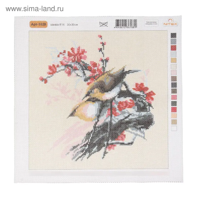 Рисунок на канве "Птички"