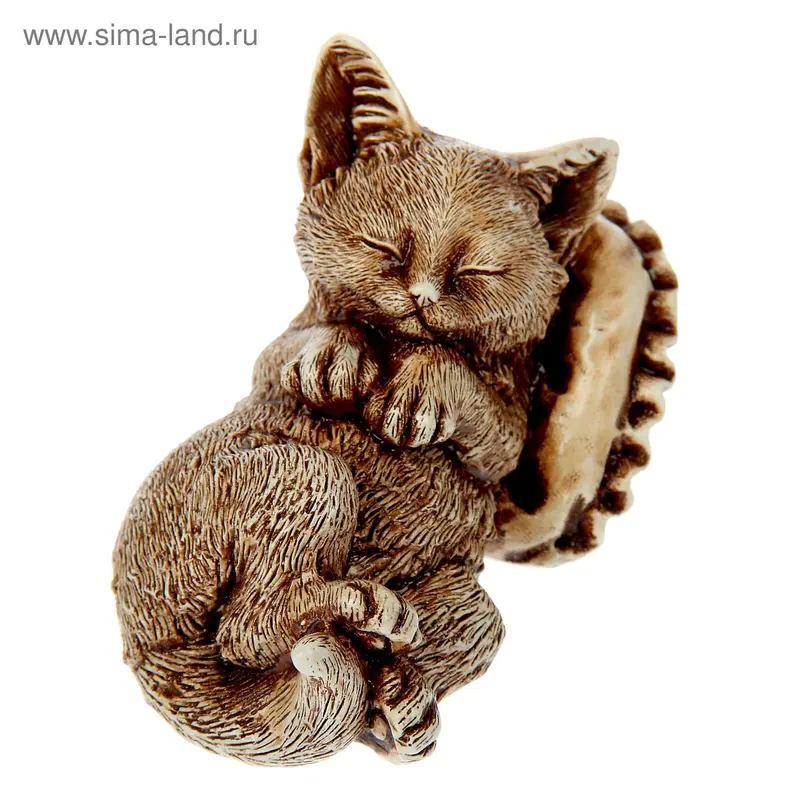 Сувенир "Кошка с подушкой" 6,6х9,5х5,5 см