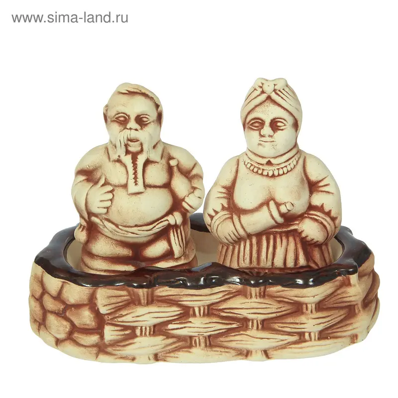 Набор для специй "Дедушка и бабушка" 2 предмета, 0,1 л