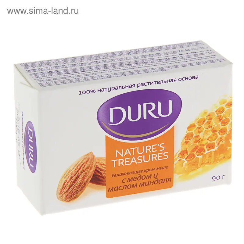 Мыло DURU Nature`s treasures Мед и Миндаль, 90 г