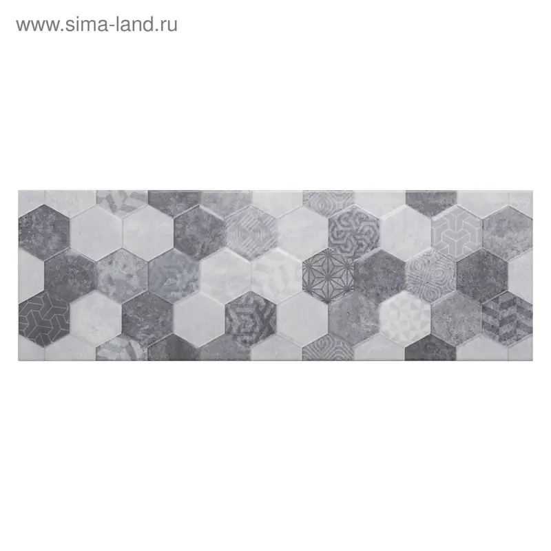 Плитка настенная Gesso, орнамент, 200x600 мм