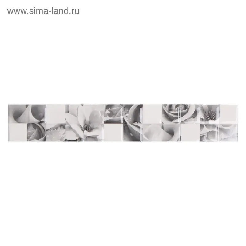 Бордюр керамический Unica Graphite, 400х64 мм