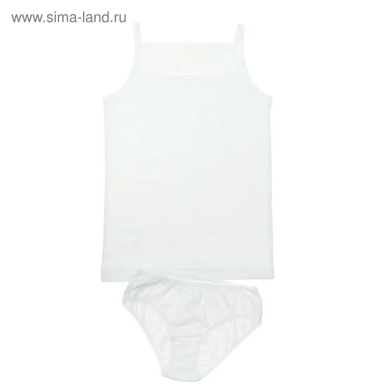 Гарнитур для девочки "Ажур", рост 146 см (76), цвет белый ДНГ561700