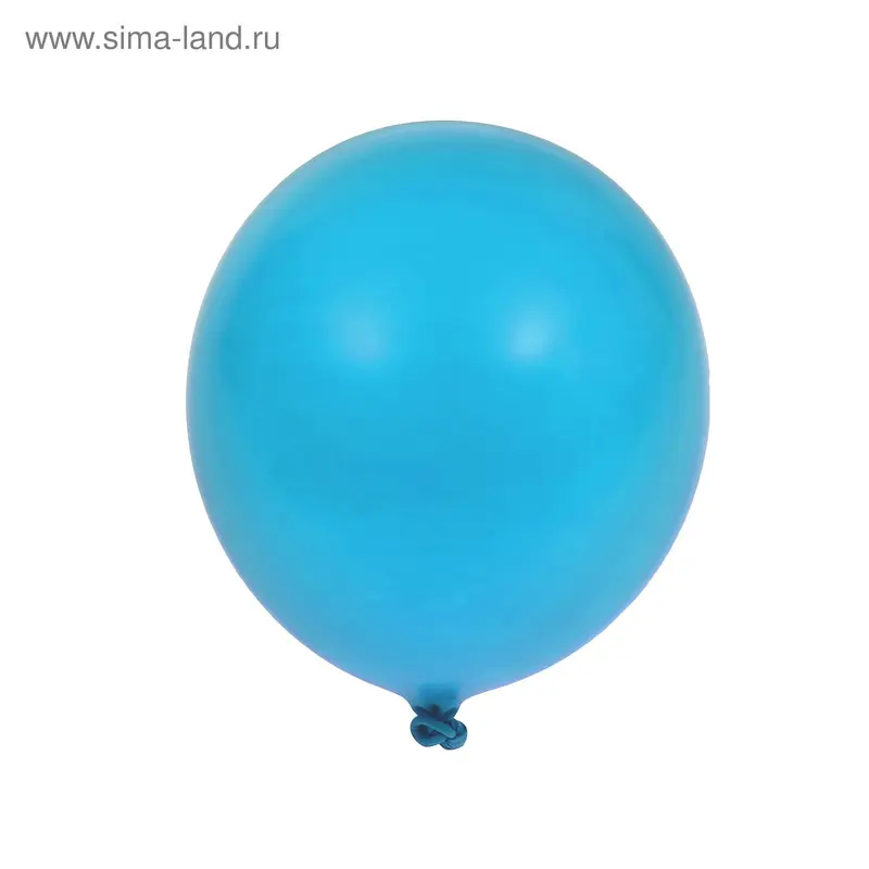 Шар латексный 10", пастель, набор 100 шт., цвет голубой