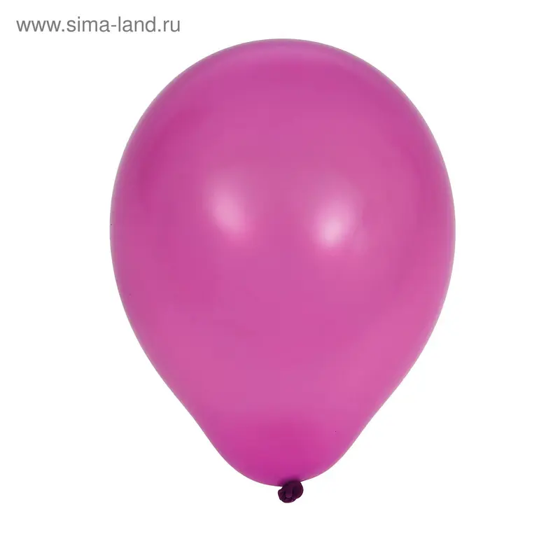 Шар латексный 5", металл, набор 100 шт., цвет фуксии