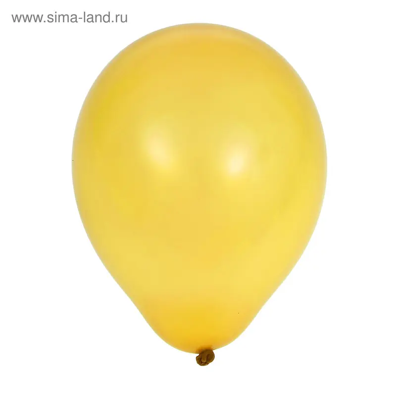 Шар латексный 5", пастель, набор 100 шт., yellow 03