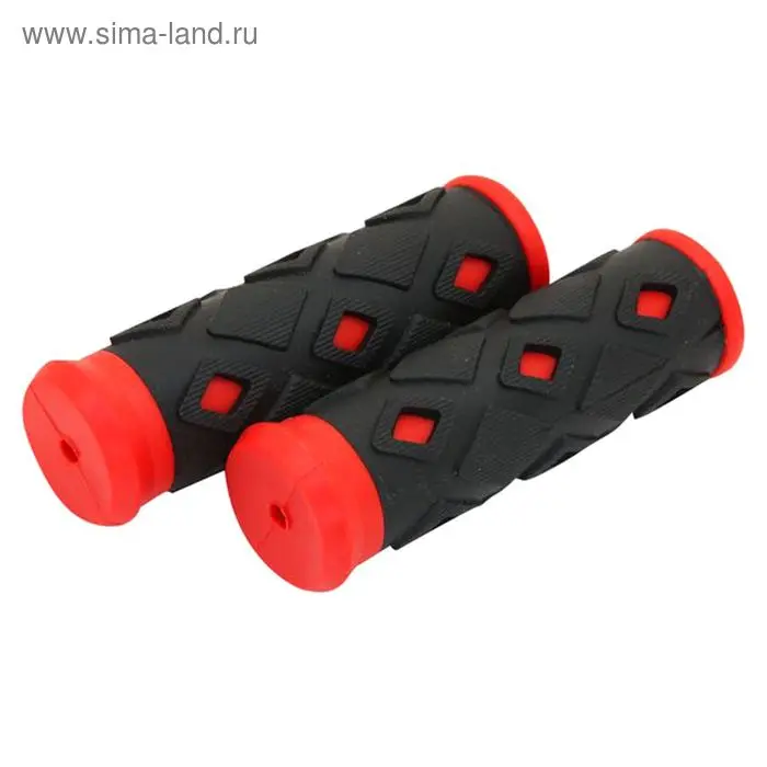 Грипсы STG ХD-113B, 95 мм, цвет чёрный/красный