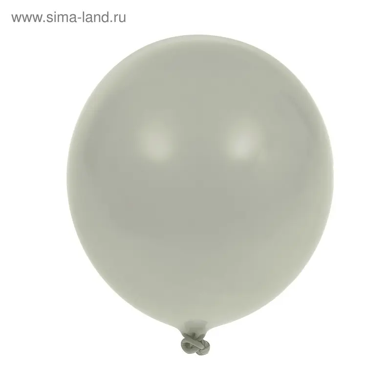 Шар латексный 12", металл, набор 100 шт., цвет белый