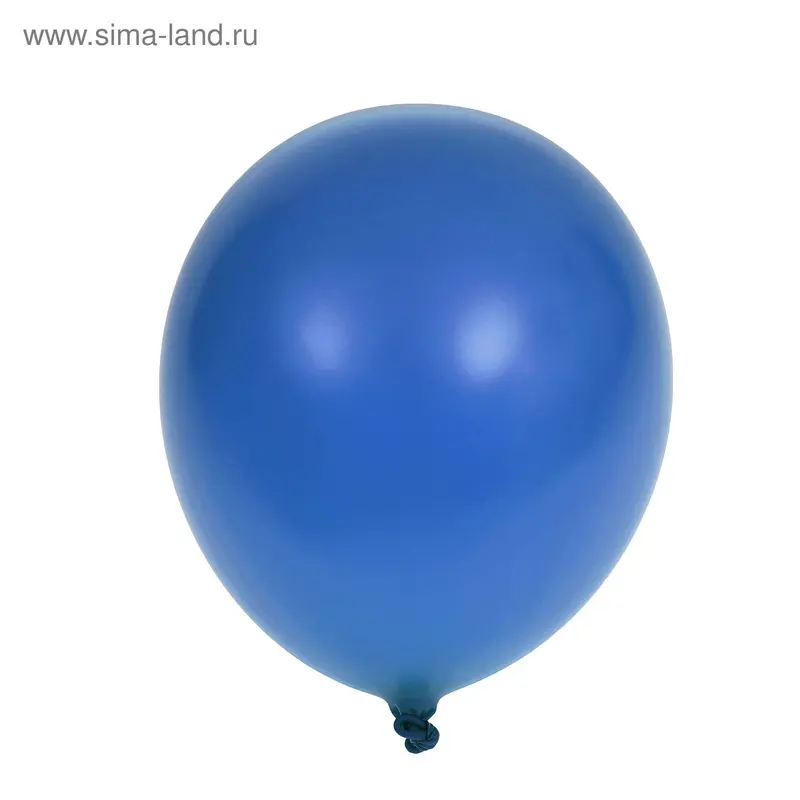 Шар латексный 12", металл, набор 100 шт., цвет синий
