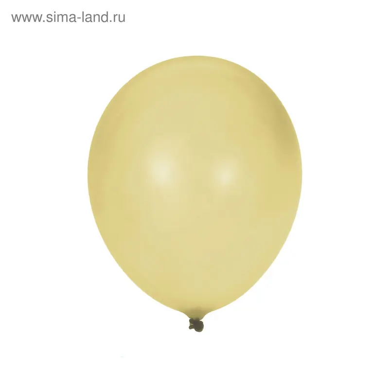Шар латексный 12", пастель, набор 100 шт., цвет бежевый