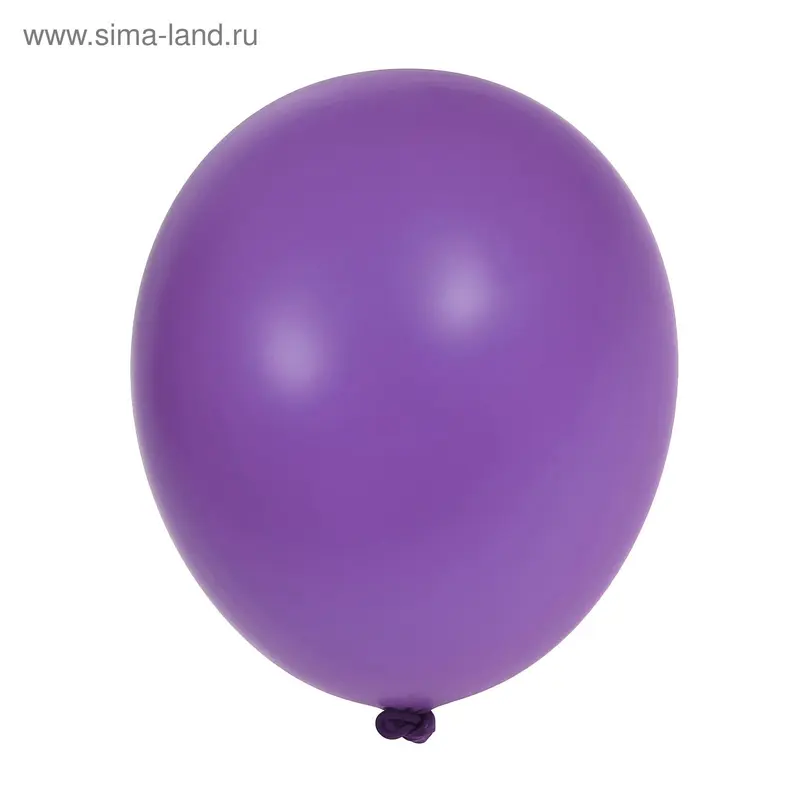 Шар латексный 12", пастель, набор 100 шт., purple 08
