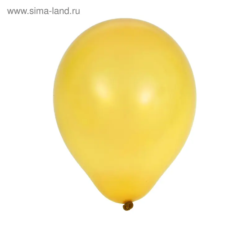 Шар латексный 5", пастель, набор 100 шт., yellow 02