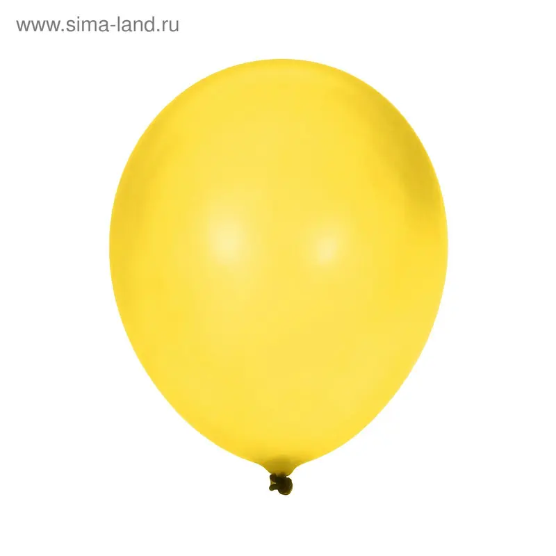 Шар латексный 12", пастель, набор 100 шт., yellow 02