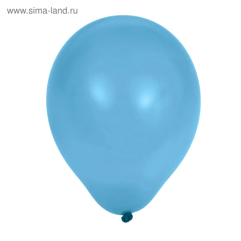 Шар латексный 5", пастель, набор 100 шт., цвет голубой
