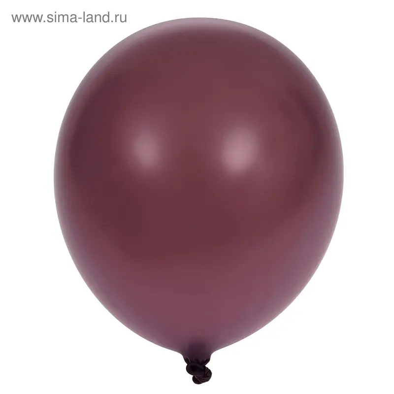 Шар латексный 5", пастель, набор 100 шт., burgundy 47