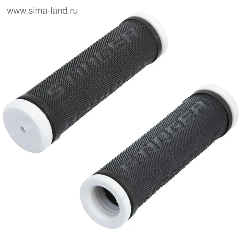 Грипсы STG HL-G107-1, цвет чёрный/белый
