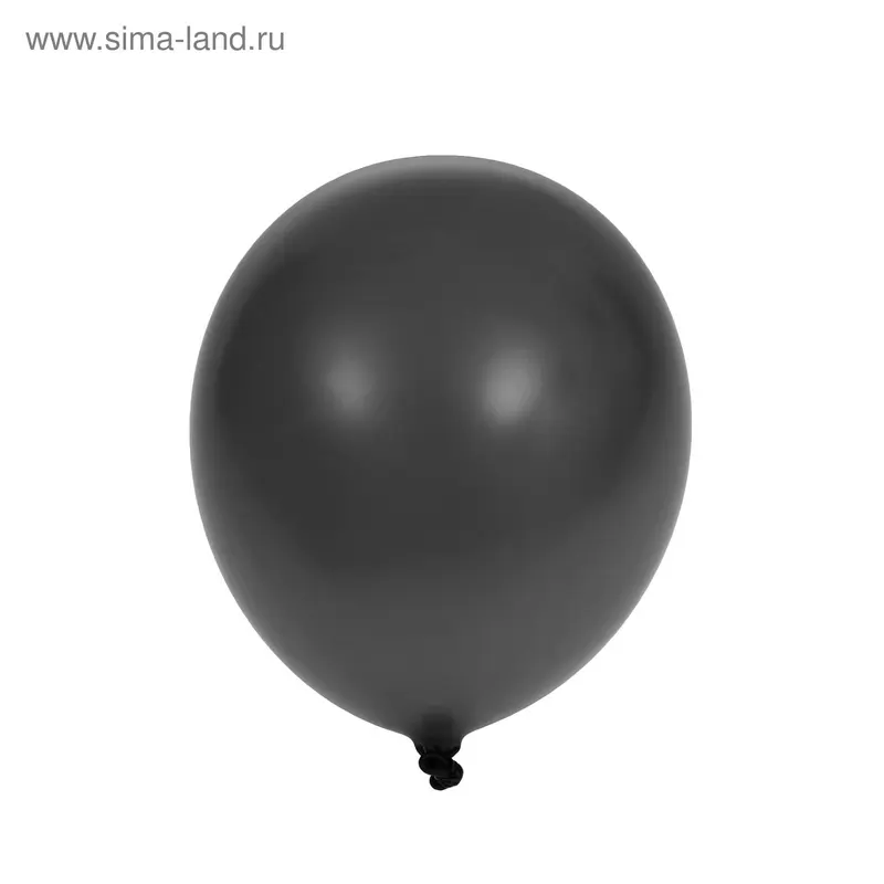 Шар латексный 10", пастель, набор 100 шт., black 14