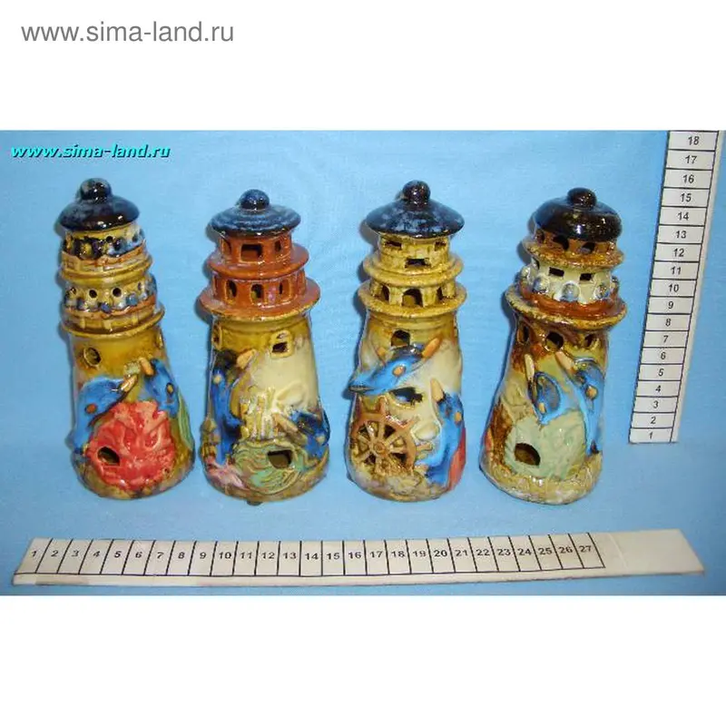 подсвечник маяк мал GH-010 (4 шт) (бокс 48 шт)