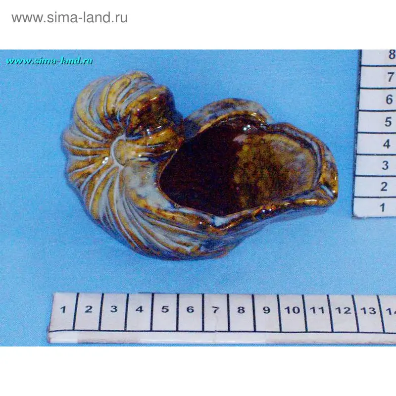 пепельница керамика 5В257 улитка 7.5см (бокс 64 шт)