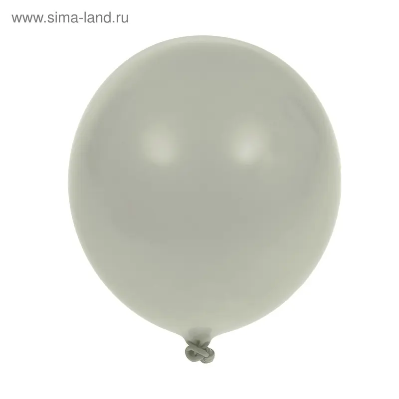 Шар латексный 10", металл, набор 100 шт., цвет белый