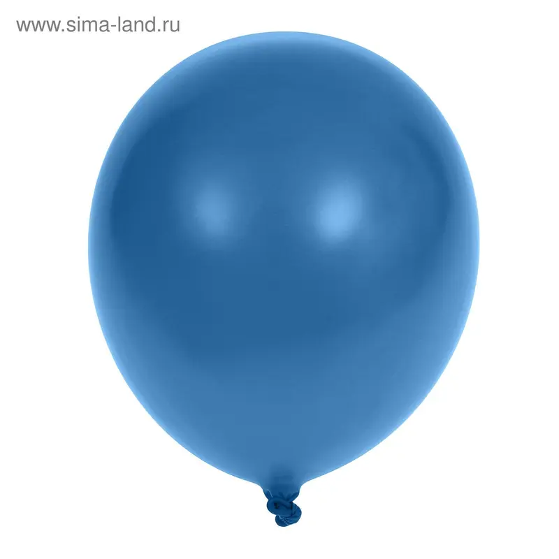 Шар латексный 14", металл, набор 100 шт., цвет синий