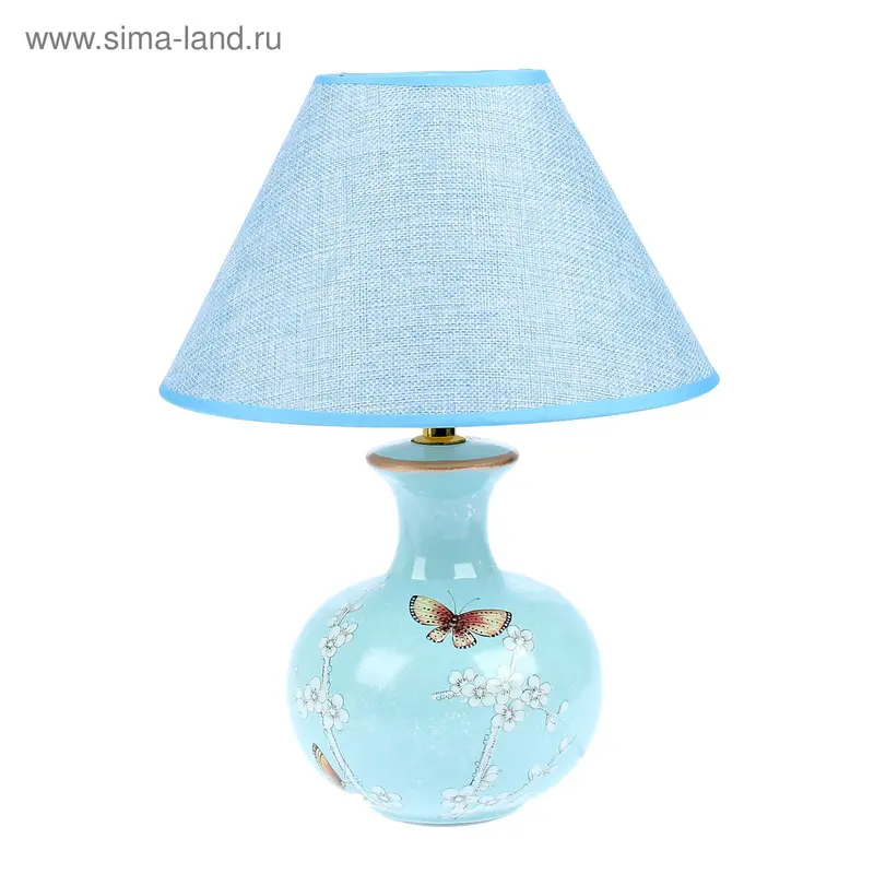 Лампа настольная "Бабочки на сакуре" 220V Е14 33х26х26 см