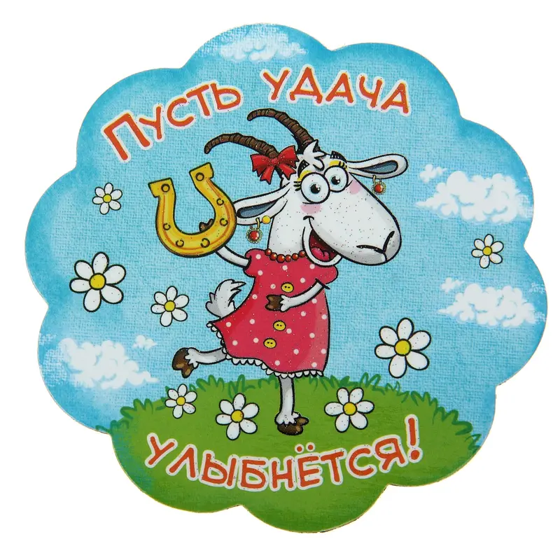 Магнит "Пусть удача улыбнется"