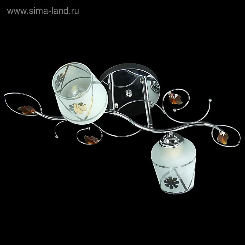 Люстра "Забвение" 2 рожка МИКС (220V 40W E27)