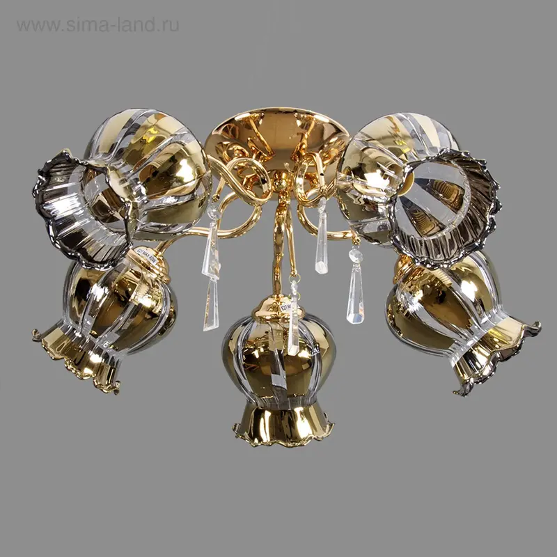 Люстра "Марианна" 5 рожков МИКС (220V 40W E27) d=50 см h=35 см