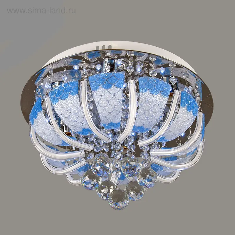 Люстра "Королева" с диодами и дист. пультом d=40 см 4 лампы(220V 15W E27)