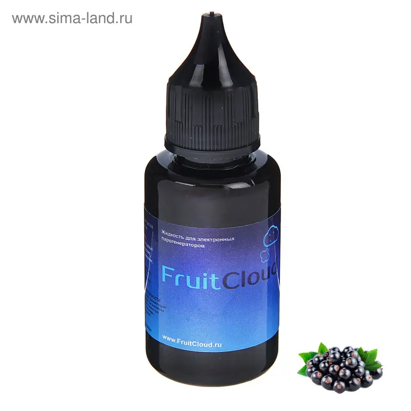 жидкость для многоразовых ЭИ FruitCloud 0 мг 30мл (Смородина черная)