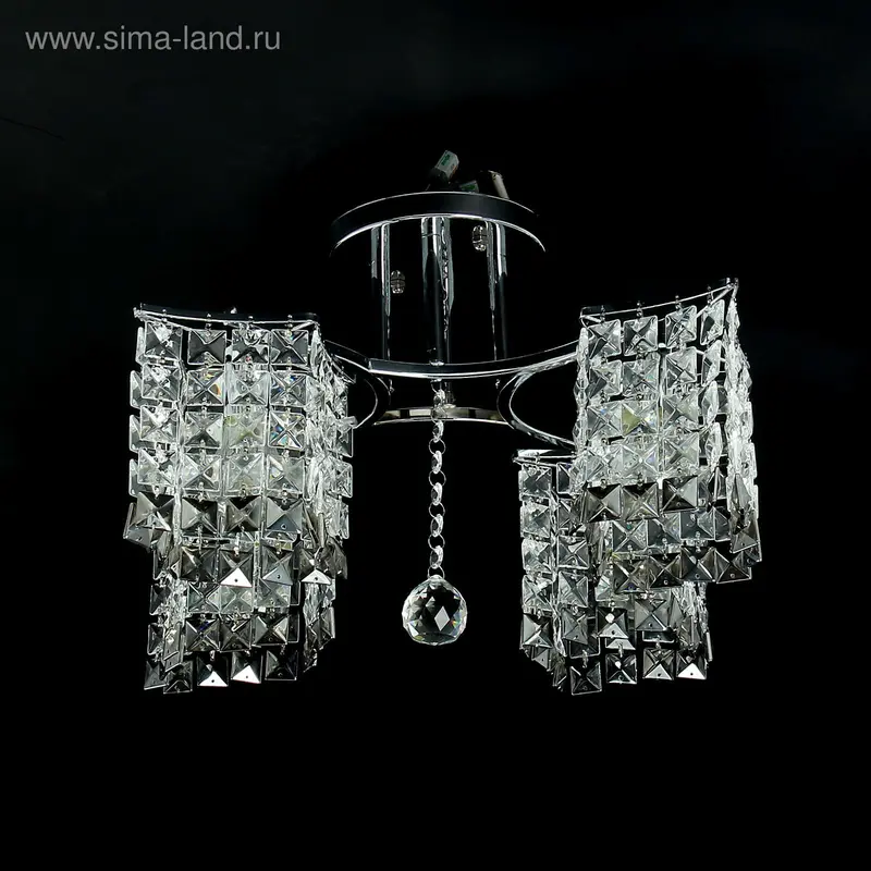 Люстра "Хрусталь" 4 лампы МИКС (220V 15W E27)