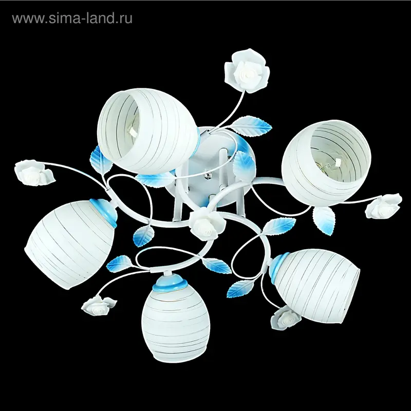 Люстра "Рай" 5 рожков МИКС (220V 40W E27)