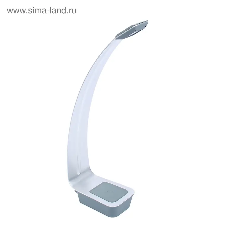 Лампа настольная "Стиль" 6 диодов usb-провод сенсор серебро 37х11,5х7 см