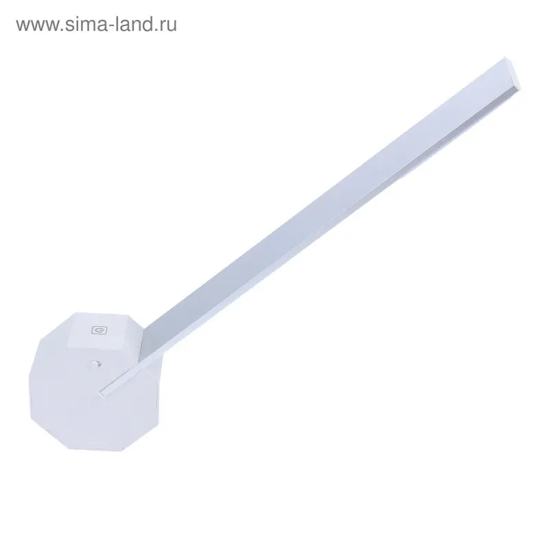 Лампа настольная "Графика" 12 диодов usb-провод сенсор серебро 38х8,5х4 см
