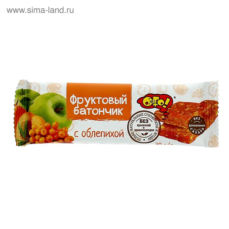 Фруктовый батончик "ОГО!" с облепихой, 30 г