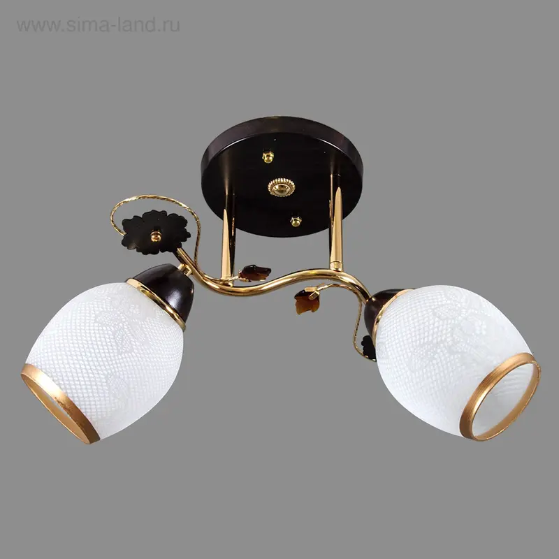 Люстра "Розалия" 2 рожка (220V 15W E27) d=45 см h=30 см