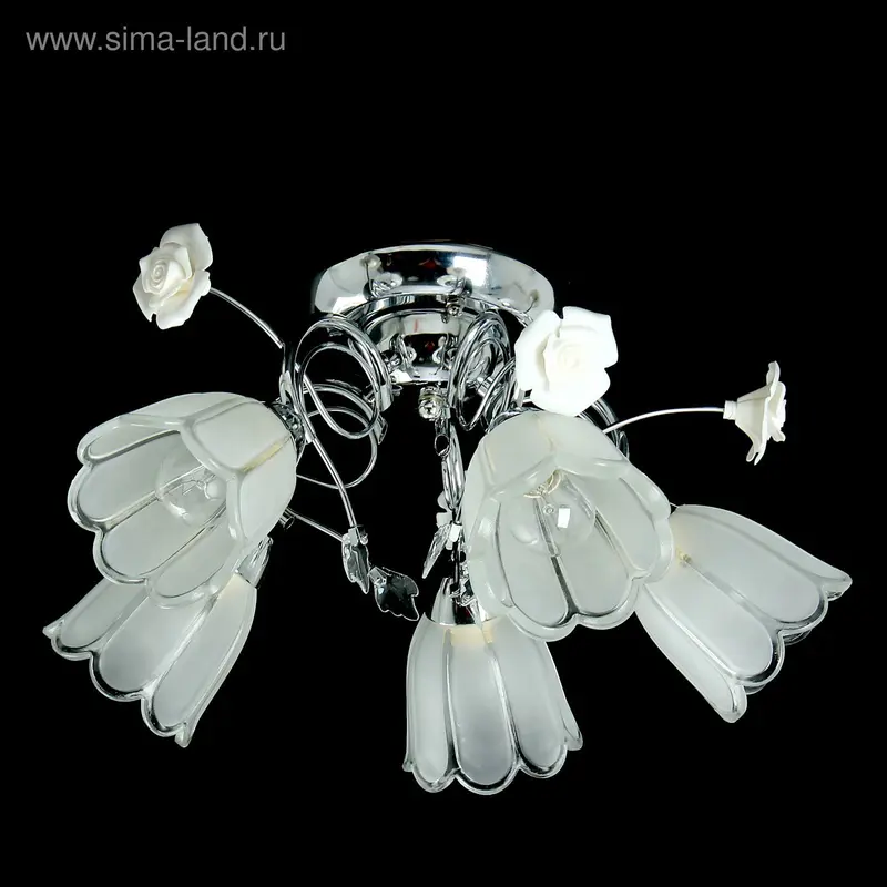 Люстра "Ландыш" 5 рожков МИКС (220V 15W E27) d=45 см h=25 см