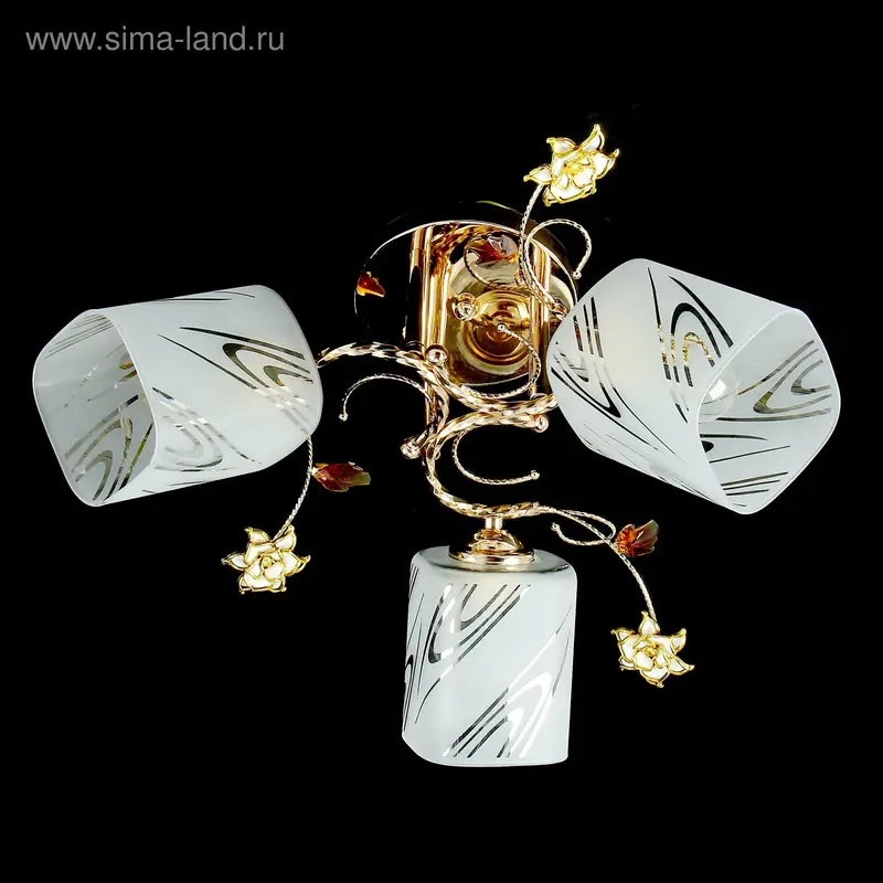 Люстра "Рококо" 3 рожка МИКС (220V 40W E27)