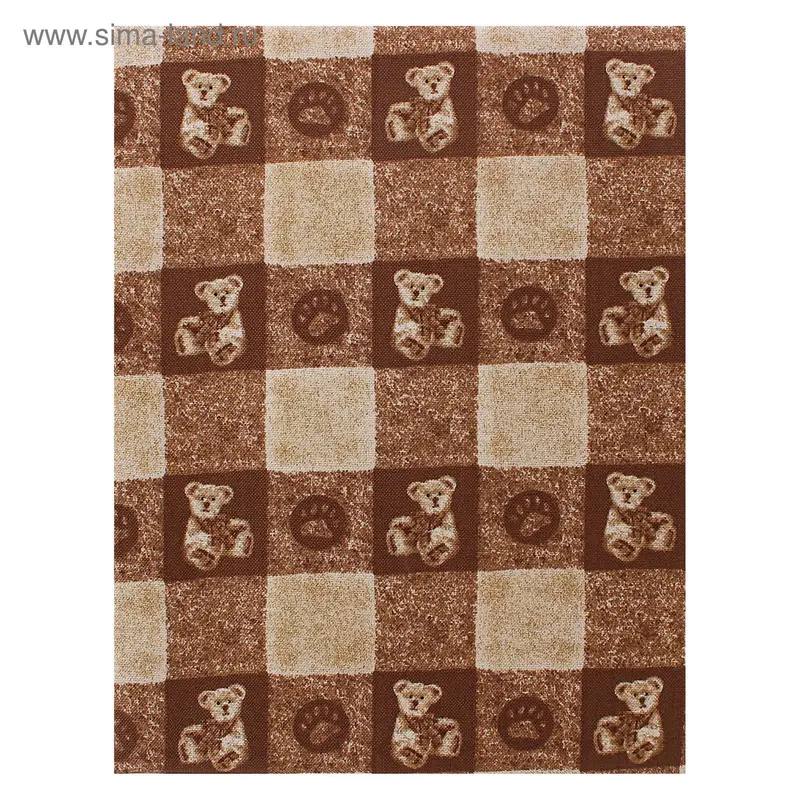 Ткань для пэчворка Boyds Bears, 50х55см, 145±5г/кв.м, 25506 BRO1