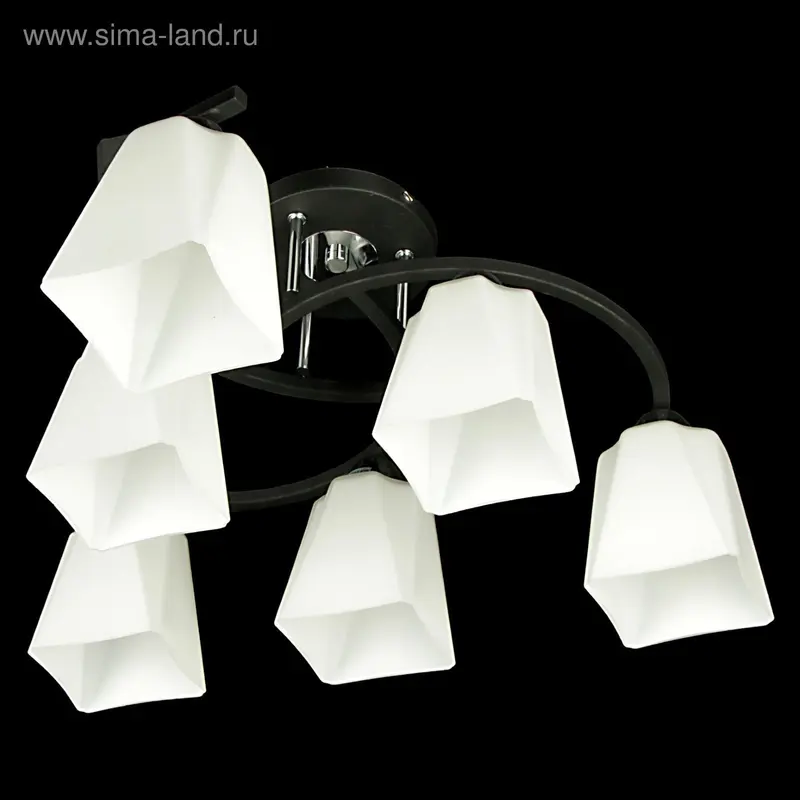 Люстра еврокаркас "Монро" 6 рожков (220V 40W E27) МИКС