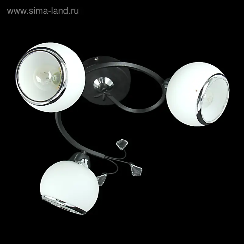 Люстра еврокаркас "Завиток" 3 рожка (220V 40W E27)