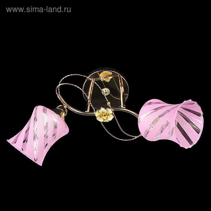 Люстра "Вихрь" 2 рожка МИКС (220V 15W E27) d=45 см h=30 см