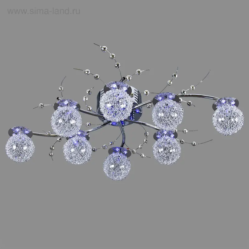 Люстра "Созвездие" с диодами и дист. пультом 8 диодов (12V 20W J4)