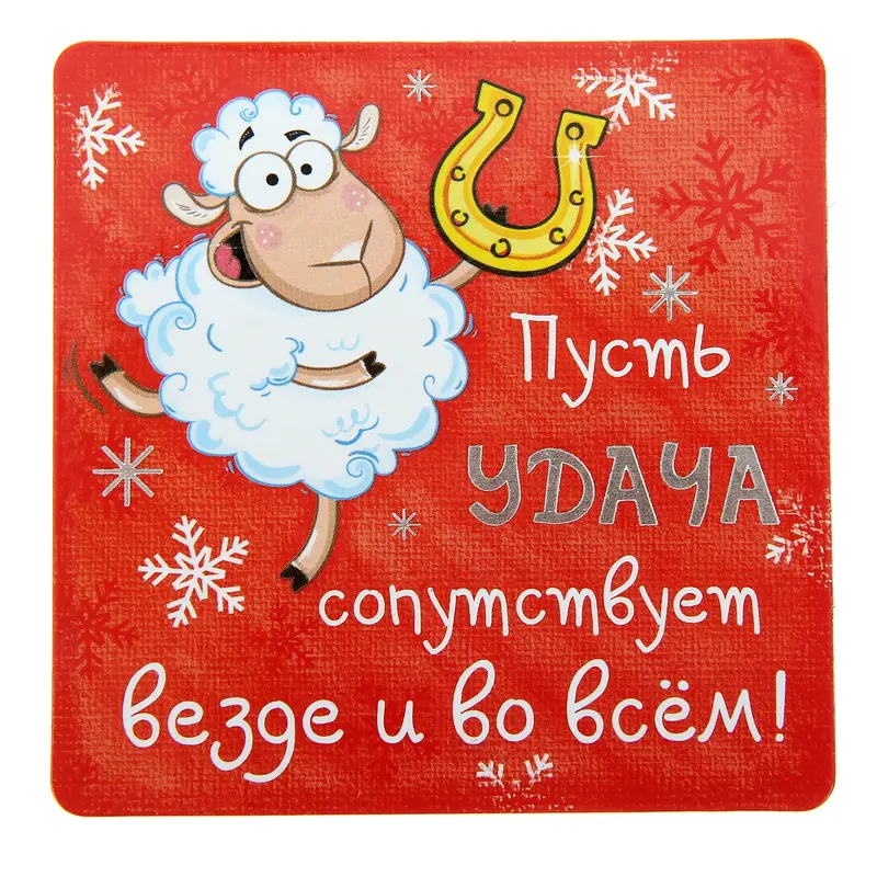 Магнит "Пусть удача сопутствует"